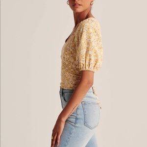 Brand new yellow floral shirt